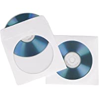 Hama - CD-ROM Paper Sleeves 50- White- Blanco